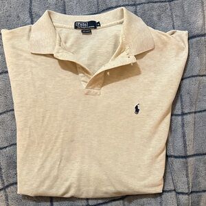 Polo by Ralph Lauren Men's Beige Polo Shirt